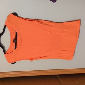 Cap sleeve top, Ann Taylor, size M, orange